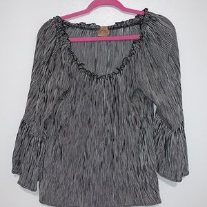 Forever Grace Peasant Top Size Large